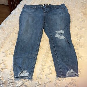 Distressed Blue Women's Jeans